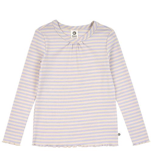 Müsli Bluse - Rib - Stripe - Oak/Mauve