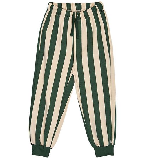 Müsli Sweatpants - Stripe - Oak/Forest Green
