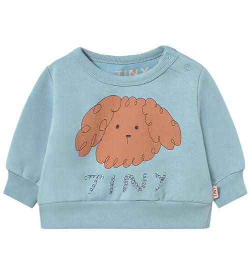 Tiny Cottons Sweatshirt - Curly Dog - Denim Blue