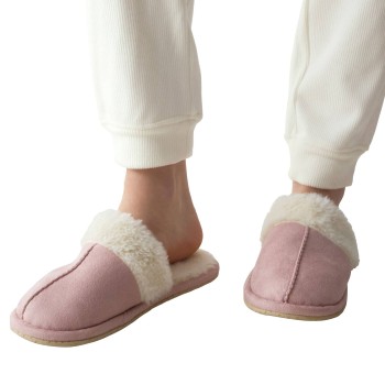 Triumph Closed Toe Slippers Hvid/Rosa polyester Medium Dame