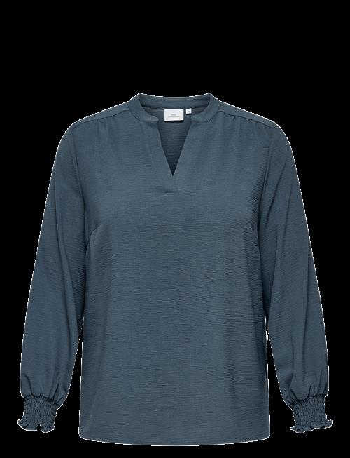 ONLY Carmakoma | Carmetta L/S V-Neck Top Wvn Noos | 54