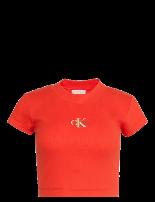 Calvin Klein Jeans | Monologo Baby Rib Tee | XS