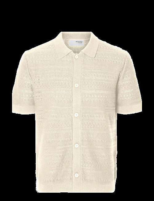Selected | Slhpalo Ss Knit Crochet Polo Cardigan | M