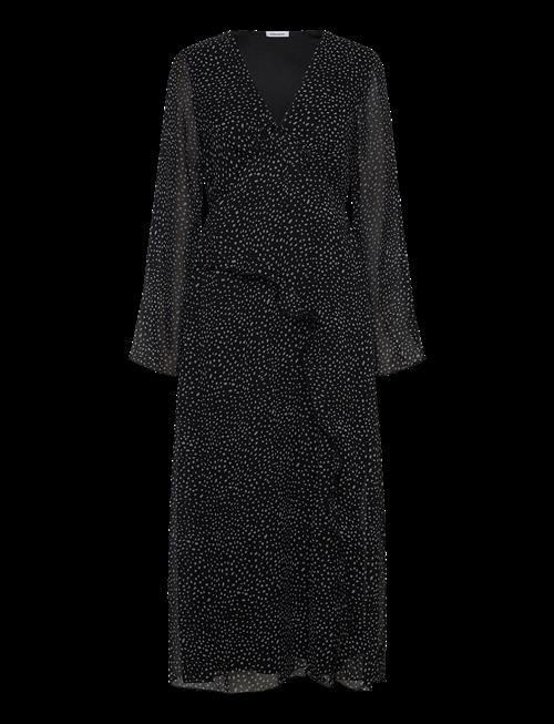 Bubbleroom | V-Neck Frill Dress | 36