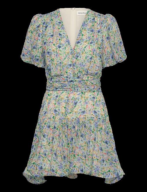 Malina | Lone V-Neck Chiffong Mini Dress | 36