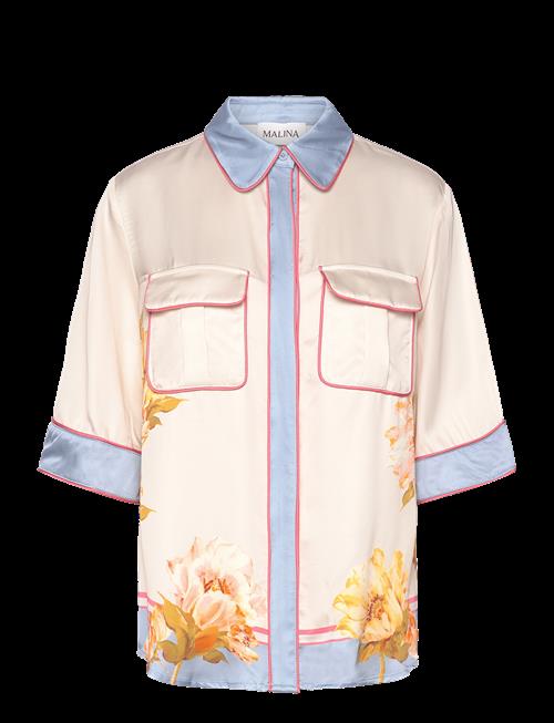 Malina | Pam Short Sleeve Satin Shirt | 42
