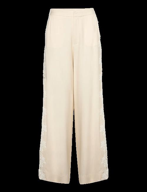 Malina | Stephanie Lace Detail Linen Pants | 38