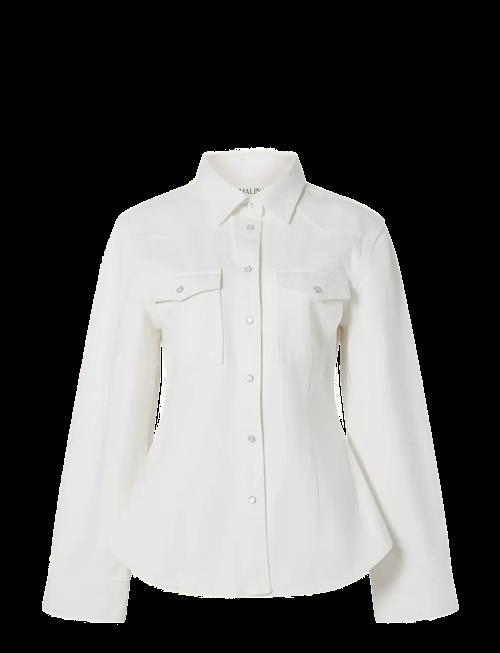 Malina | Anthea Fitted Waist Denim Shirt | 36