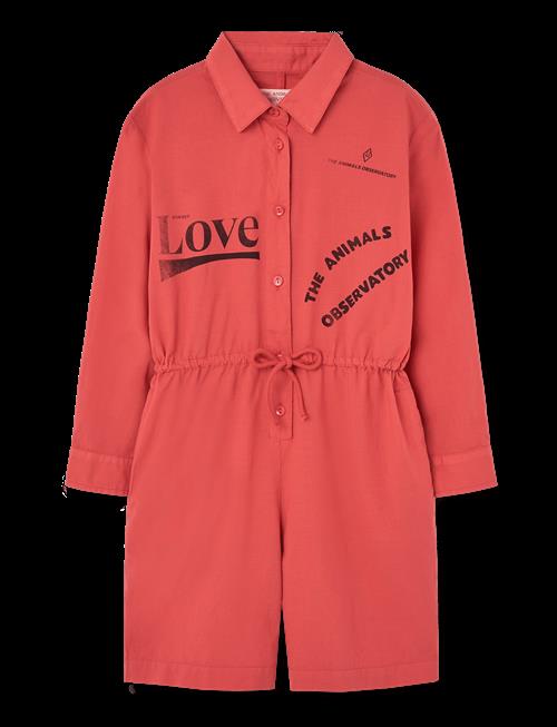 THE ANIMALS OBSERVATORY | Squirrel Kid Short Jumpsuit Red | 10 Y