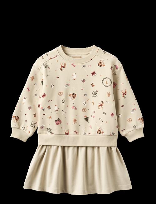 Wheat | Sweat Dress L/S Maggie | 122