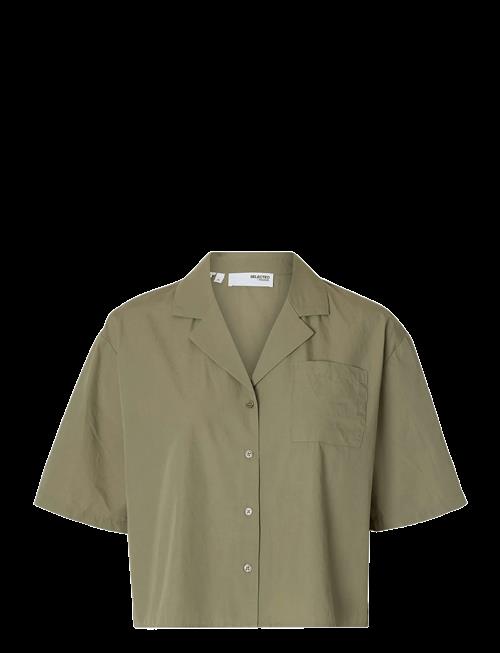 Selected | Slfblair Ss Cropped Shirt B | 34