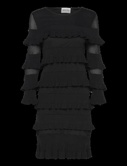 Malina | Violet Frill Knitted Mini Dress | S