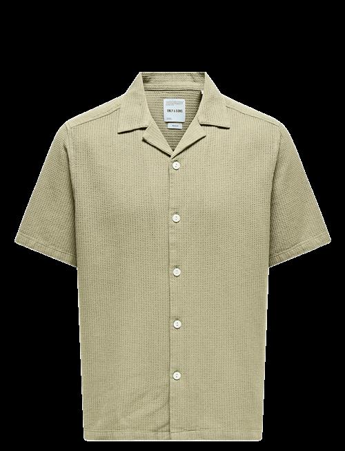 ONLY & SONS | Onsbertil Waffle Ss Resort Shirt | XL