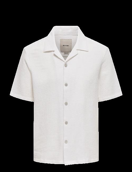 ONLY & SONS | Onsbertil Waffle Ss Resort Shirt | S