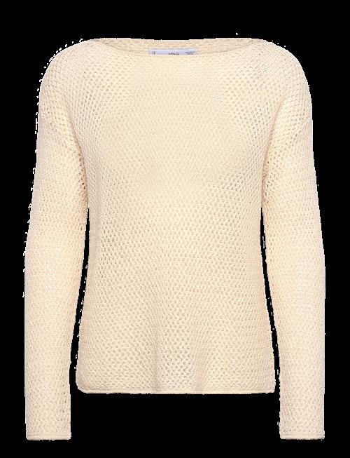 Mango | Openwork Knitted Boat-Neck Sweater | XS