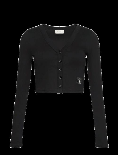 Calvin Klein Jeans | Ls Woven Label 2X2 Baby Rib Card | L