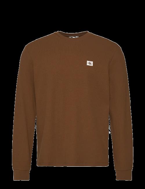 Calvin Klein Jeans | Ls Waffle Badge Crewnk Tee | S