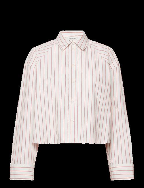 Calvin Klein Jeans | Yd Stripe Boxy Cropped Shirt | L