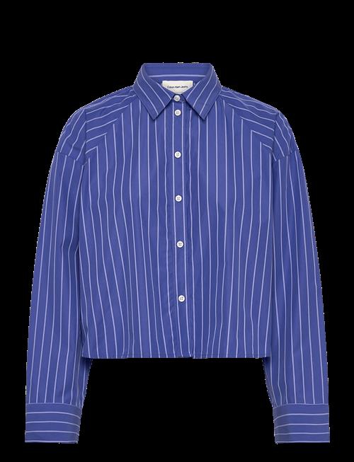Calvin Klein Jeans | Yd Stripe Boxy Cropped Shirt | L