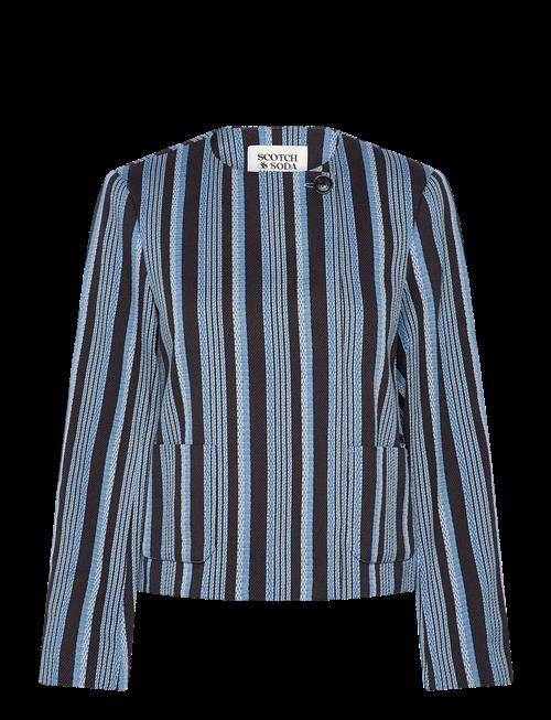 Scotch & Soda | Textured Stripe Casual Blazer | XS