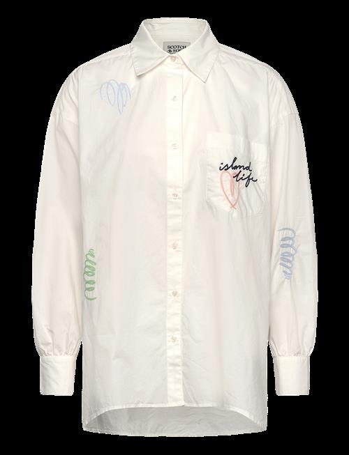 Scotch & Soda | Embroidered Poplin Shirt | 36