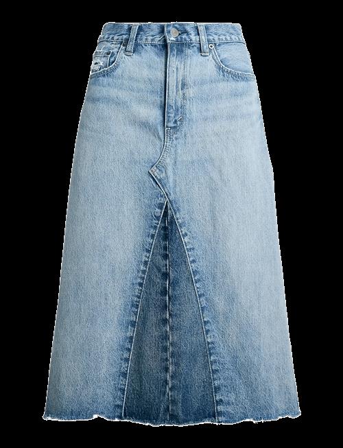 Polo Ralph Lauren | Paneled Denim A-Line Skirt | 25