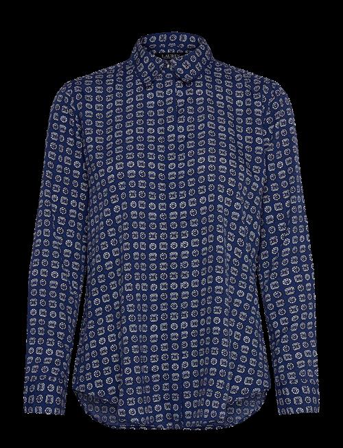 Lauren Ralph Lauren | Classic Fit Geo-Print Crepe Shirt | M