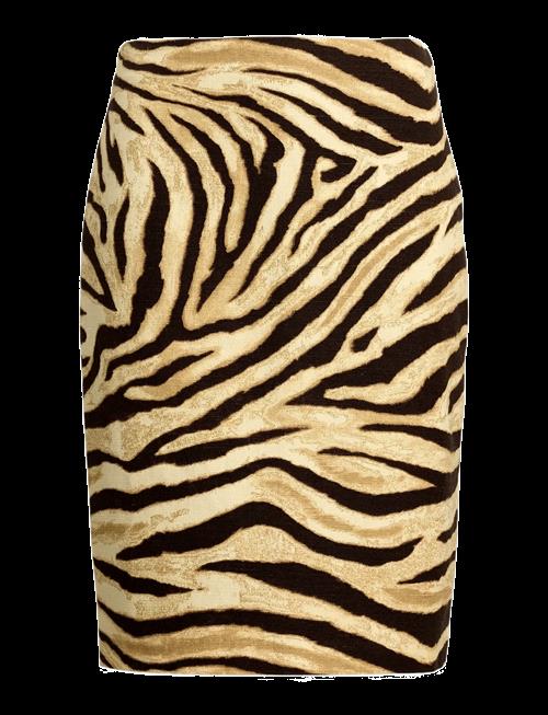 Lauren Ralph Lauren | Zebra-Print Linen-Cotton Pencil Skirt | 34