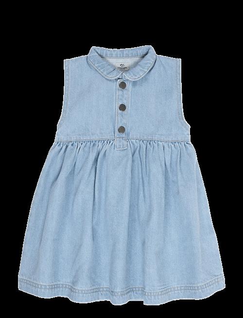 Copenhagen Colors | Organic Denim Dress W Collar | 110