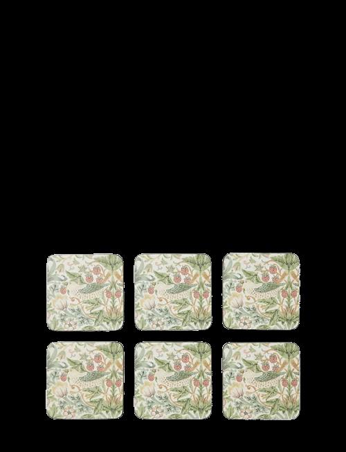 Morris & Co | Strawberry Thief  Coasters - Set Of 6 | 40.1X29.8CM