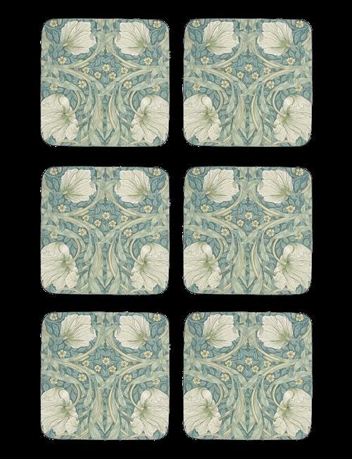 Morris & Co | Pimpernel Coasters - Set Of 6 | 10.5X10.5CM