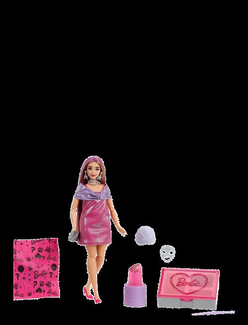 Barbie | Party Unboxed Glam Party Series Pink Sparkle Doll & Accessories With 10 Surprises | ONE SIZE