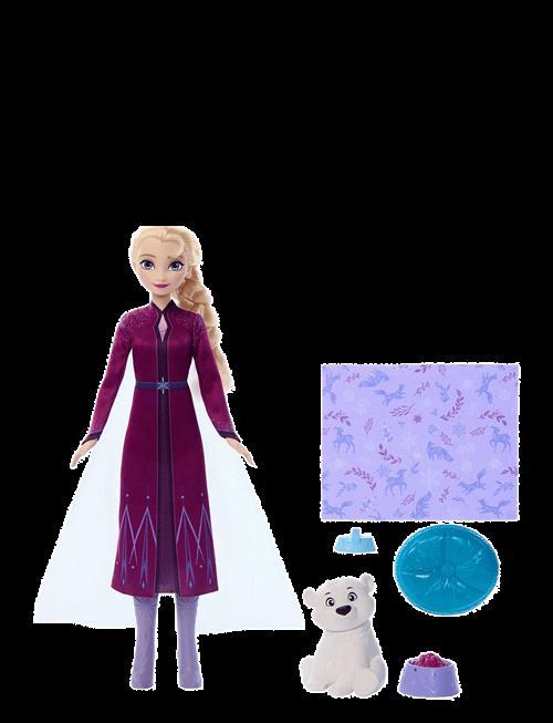 Disney Frozen | Disney Frozen Elsa Fashion Doll & Polar Bear Cub Figure With 4 Nurturing Accessories | ONE SIZE