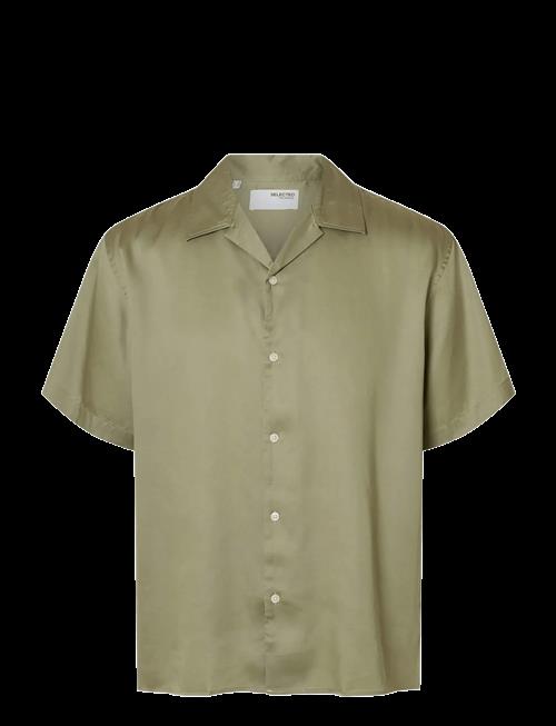 Selected | Slhrlxcharlie Satin Ss Shirt Resort | M
