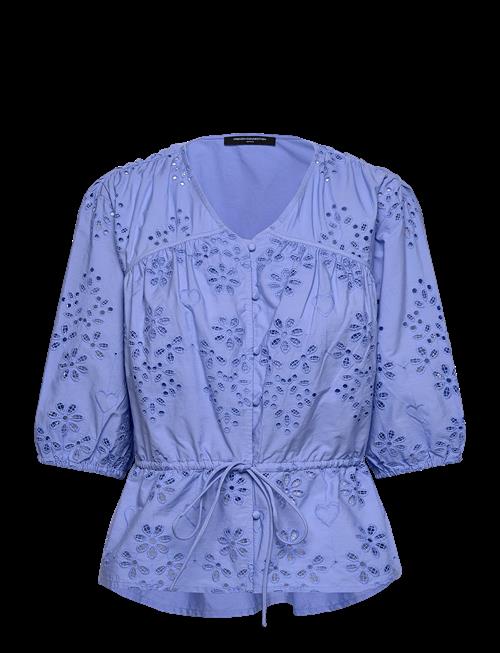 French Connection | Cambria Cotton Ss Broderie Top | 38