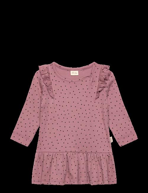 Petit Piao | Dress L/S Frill Modal Heart | 116