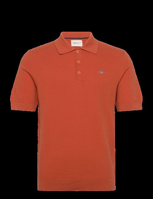 Gant | Textured Cotton Ss Polo | S