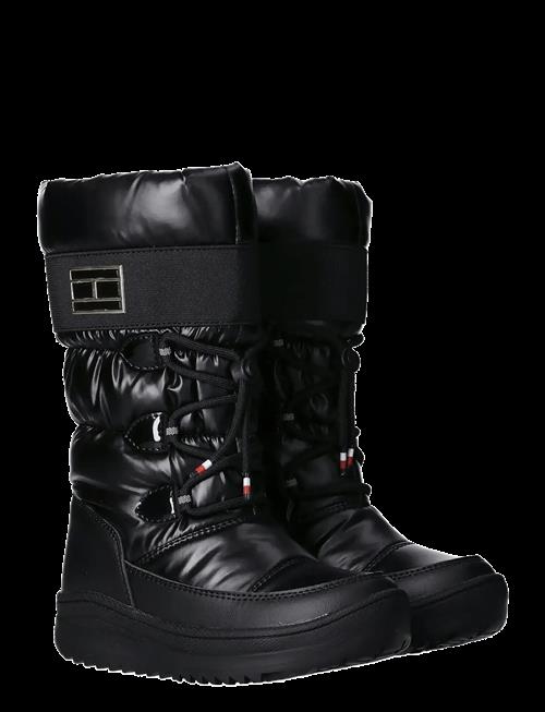 Tommy Hilfiger | Tommy Hilfiger Snow Boots Faux Leather/Nylon Fabric | 33/21.5CM