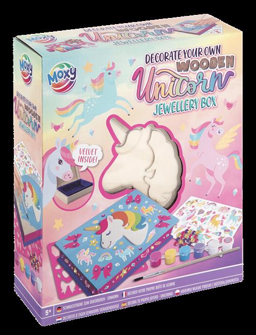 Sense | Dyo Wooden Unicorn Jewellery Box +6 Paint/Stickers | ONE SIZE