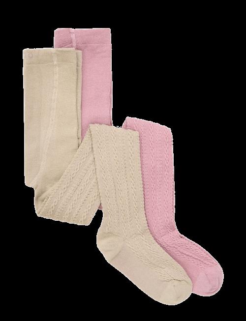Minymo | 2-Pack Stockings W. Pattern | 62\68