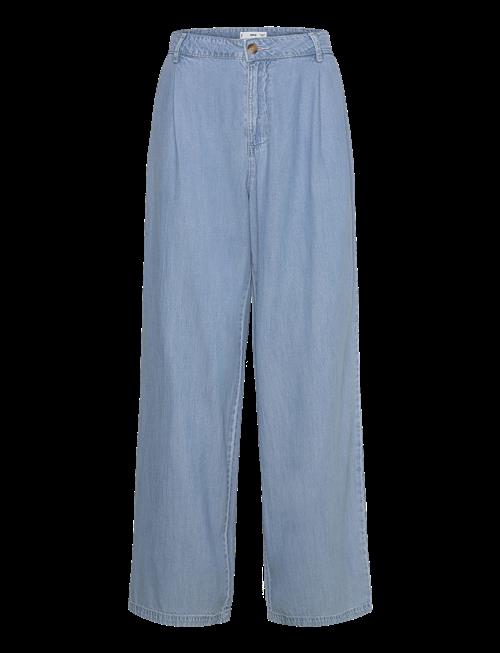 Mango | Wide Leg Lyocell Pants With Pleats | 32