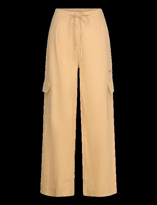 Mango | Linen Cargo Trousers | 38