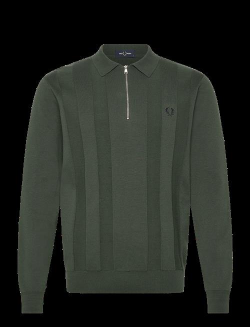 Fred Perry | Tonal Stripe Knitted Shirt | XL