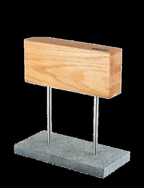 Laguiole Style de Vie | Knife Block Magnetic Oak Sdv | 25X12X27.5CM