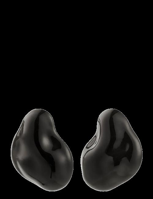 Pilgrim | Lian Earrings Silver-Plated/Black | ONE SIZE