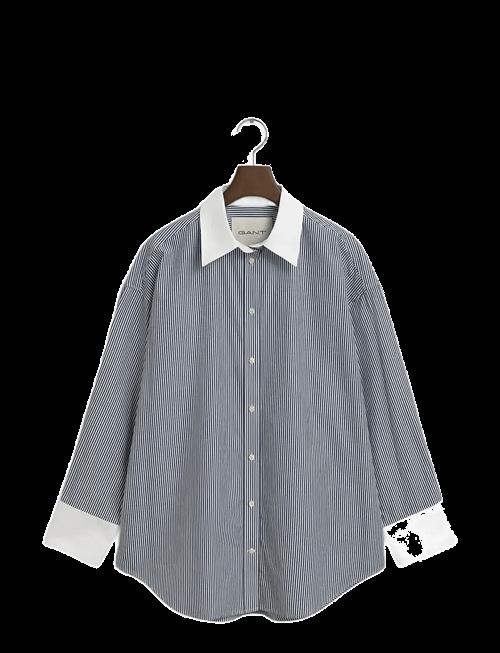Gant | Os Contrast Collar Striped Shirt | 36