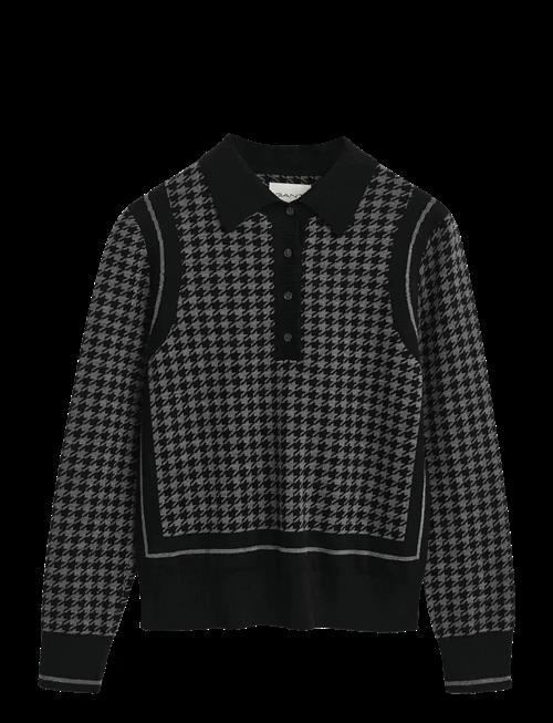 Gant | Houndstooth Jacquard Polo | XS
