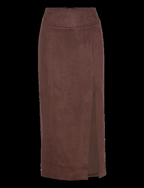 Bardot | Dante Vegan Suede Midi Skirt | 36