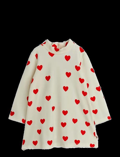 Mini Rodini | Hearts Aop Velour Dress | 104/110