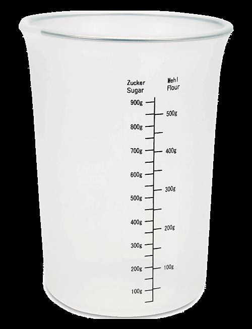 Städter | Measuring Cup Ø12Cm / H16.5Cm Transparent Silicon | 1 L